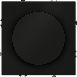 Изображение товара Диммер встраиваемый поворотно-нажимной 600 Вт (черный матовый) IP30 Voltum S70 VLS070308