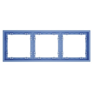Изображение товара Рамка пластиковая на 3 поста (деним) Voltum S70 VLS100315