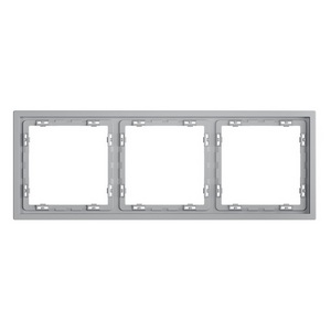 Изображение товара Рамка пластиковая на 3 поста (серый) Voltum S70 VLS100316
