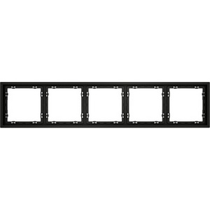 Изображение товара Рамка на 5 постов (черный матовый) Voltum S70 VLS100508