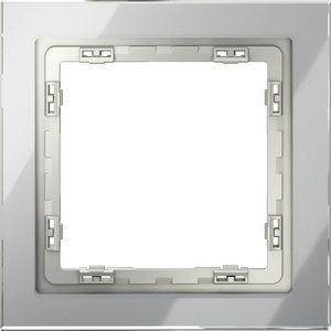Изображение товара Рамка на 1 пост (сталь, стекло) Voltum S70 VLS110105