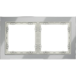 Изображение товара Рамка на 2 поста (сталь, стекло) Voltum S70 VLS110205