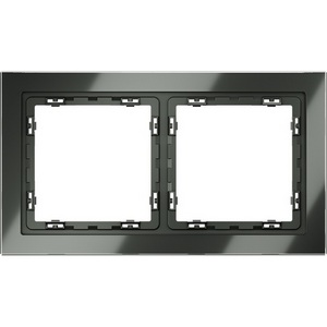 Изображение товара Рамка на 2 поста (титан, стекло) Voltum S70 VLS110206