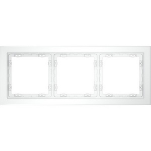 Изображение товара Рамка на 3 поста (белый, матовый, стекло) Voltum S70 VLS110302