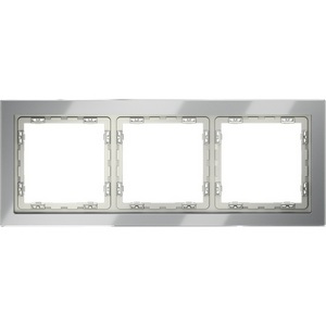 Изображение товара Рамка на 3 поста (сталь, стекло) Voltum S70 VLS110305