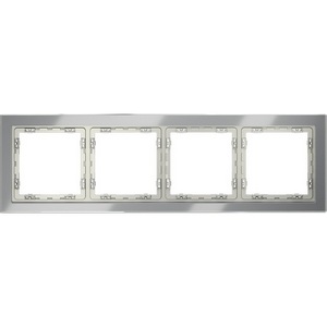 Изображение товара Рамка на 4 поста (сталь, стекло) Voltum S70 VLS110405