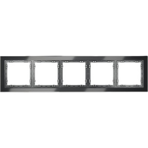 Изображение товара Рамка на 5 постов (графит, стекло) Voltum S70 VLS110507