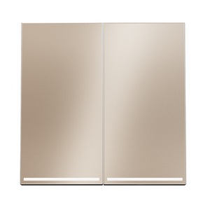 Изображение товара Клавиши для выключателя/переключателя двухклавишного с подсветкой (платина) Voltum S70 Metal VLSM000410