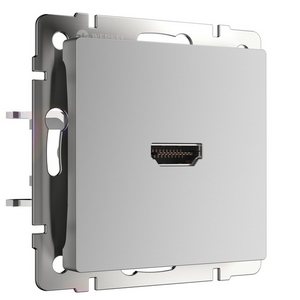 Изображение товара Розетка встраиваемая HDMI (серебряный) (a039268) Werkel механизмы серебряные WL06-60-11