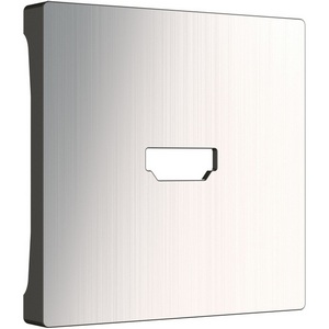 Изображение товара Накладка для розетки HDMI (глянцевый никель) Werkel WL02-HDMI-CP (a040418)