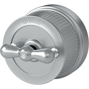 Изображение товара Переключатель накладной одноклавишный (матовый хром) Werkel WL19-01-03 (a044911)