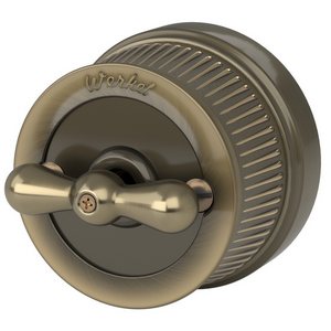 Изображение товара Переключатель накладной / выключатель одноклавишный (бронзовый) Ретро Werkel W5712012 (a050766)