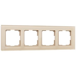 Изображение товара Рамка на 4 поста Favorit (шампань,стекло) Werkel W0041111 (a050794)