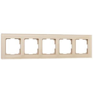 Изображение товара Рамка на 5 постов (шампань,стекло) (a050795) Werkel Favorit шампань W0051111