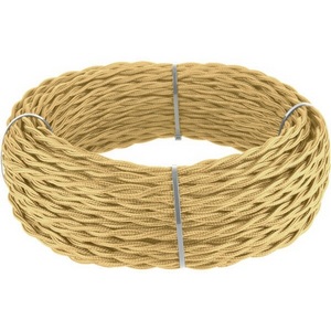 Изображение товара Ретро кабель витой 3х2,5 (золотой песок) Werkel 20 м W6453347 (a050822)