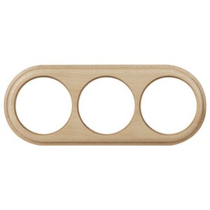 Изображение товара Рамка на 3 поста (светлый бук) (RAMKA 03 WL15 M0) Werkel W0035224 (a050994)