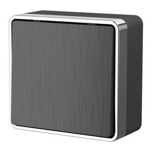 Изображение товара Выключатель накладной одноклавишный проходной Gallant (графит рифленый) Werkel W5012004 (a051338)