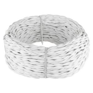 Изображение товара Ретро кабель витой 3х1,5 (белый) 20 м Werkel W6453201 (a051397)