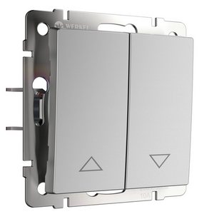 Изображение товара Выключатель встраиваемый жалюзи (серебряный) (a051511) Werkel механизмы серебряные W1124506