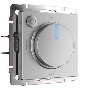 Изображение товара Терморегулятор электромеханический для теплого пола встраиваемый с подсветкой (серебряный) (a051521) Werkel механизмы серебряные W1151106