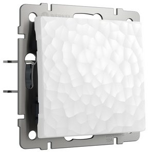 Изображение товара Выключатель встраиваемый одноклавишный (hammer белый) Werkel W1210001 (a052026)