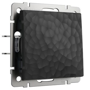 Изображение товара Выключатель встраиваемый одноклавишный (hammer черный) Werkel W1210008 (a052054)