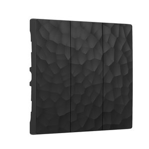 Изображение товара Набор клавиш для выключателя трехклавишного (hammer черный) Werkel W1239008 (a052063)