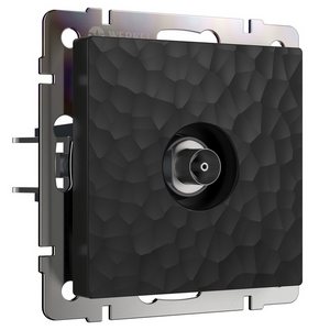 Изображение товара ТВ-розетка встраиваемая оконечная (hammer черный) Werkel W1283008 (a052064)