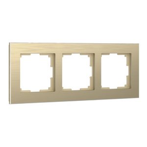 Изображение товара Рамка на 3 поста Aluminium (шампань) Werkel W0031711 (a052314)