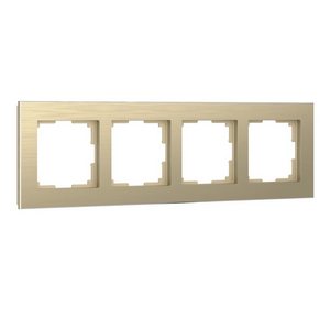 Изображение товара Рамка на 4 поста Aluminium (шампань) Werkel W0041711 (a052315)