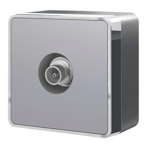 Изображение товара ТВ-розетка накладная оконечная Gallant (серебряный) Werkel W5083006 (a052778)