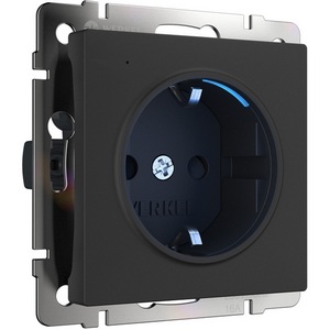 Изображение товара Розетка встраиваемая с подсветкой (черный) Werkel W1171408 (a054523)