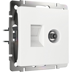 Изображение товара Розетка встраиваемая ТВ+Ethernet RJ-45 6 cat.(белый) Werkel W1181301 (a056109)