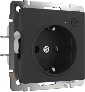 Изображение товара Умная розетка встраиваемая (черный матовый) Wi-Fi Werkel W1171608 (a056422)