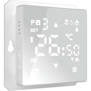 Изображение товара Умный сенсорный терморегулятор для теплого пола накладной с подсветкой (белый) Wi-Fi Werkel W1151201 (a056497)