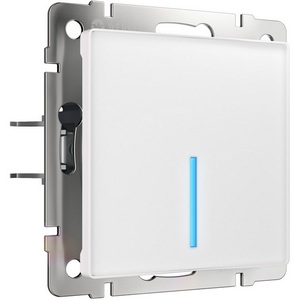 Изображение товара Сенсорный выключатель одноклавишный с подсветкой 1000 Вт (белый) Werkel W4510001 (a057676)