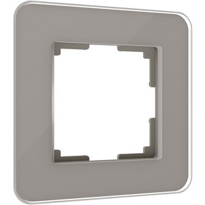 Изображение товара Рамка на 1 пост Elite (дымчатый, стекло) Werkel W0012417 (a057874)