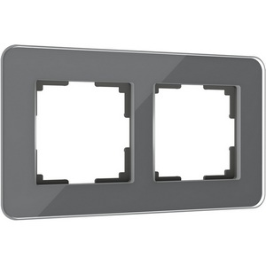 Изображение товара Рамка на 2 поста Elite (графит, стекло) Werkel W0022440 (a057879)