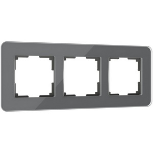 Изображение товара Рамка на 3 поста Elite (графит, стекло) Werkel W0032440 (a057880)