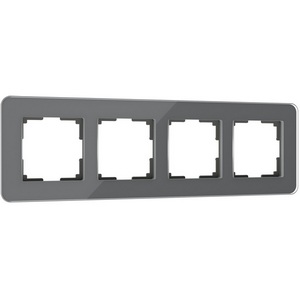 Изображение товара Рамка на 4 поста Elite (графит, стекло) Werkel W0042440 (a057881)