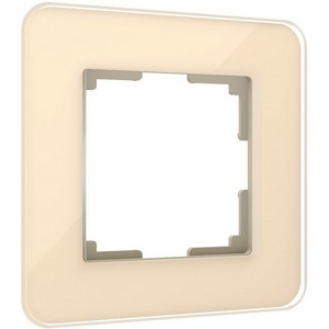 Изображение товара Рамка на 1 пост Elite (айвори, стекло) Werkel W0012443 (a057882)