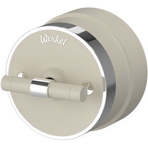 Изображение товара Выключатель на 4 положения двухклавишный Vintage (слоновая кость матовый/хром) Werkel W5822055 (a058782)