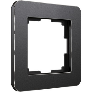 Изображение товара Рамка на 1 пост Platinum (черный алюминий) Werkel W0012608 (a059211)