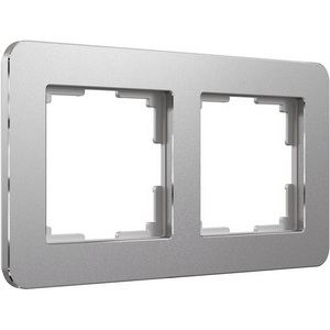 Изображение товара Рамка на 2 поста Platinum (алюминий) Werkel W0022606 (a059212)