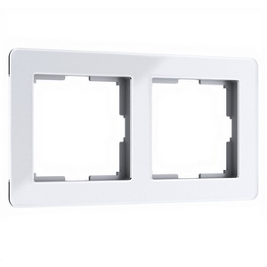 Изображение товара Рамка на 2 поста Acrylic (белый) Werkel W0022701 (a059314)