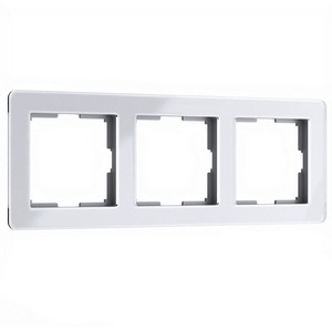 Изображение товара Рамка на 3 поста Acrylic (белый) Werkel W0032701 (a059315)