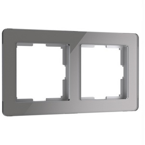 Изображение товара Рамка на 2 поста Acrylic (графит) Werkel W0022704 (a059321)