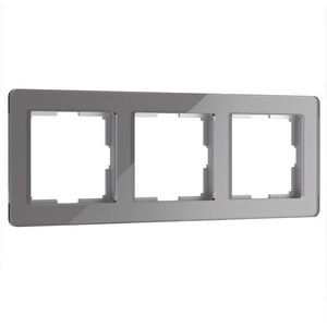 Изображение товара Рамка на 3 поста Acrylic (графит) Werkel W0032704 (a059323)