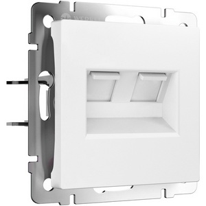 Изображение товара Розетка двойная Ethernet RJ-45 (белый матовый) Werkel W1181161 (a062408)