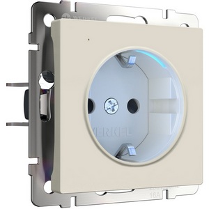 Изображение товара Розетка с подсветкой (айвори матовый) Werkel W1171462 (a062424)